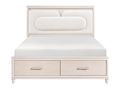 Montrose Beige Eastern King Platform Bed - Ornate Home