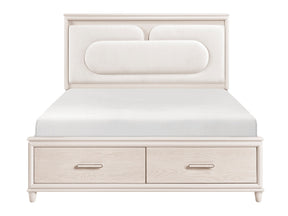 Montrose Beige Eastern King Platform Bed - Ornate Home