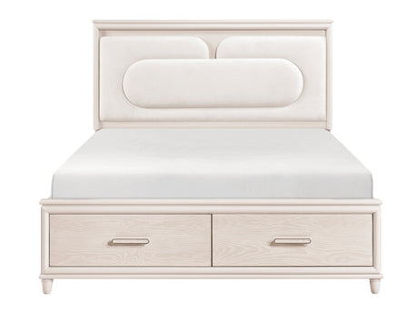 Montrose Beige Eastern King Platform Bed - Ornate Home