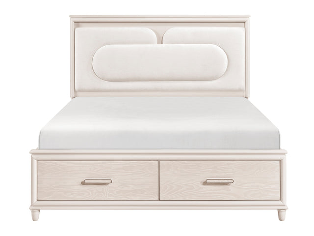 Montrose Beige Eastern King Platform Bed - Ornate Home