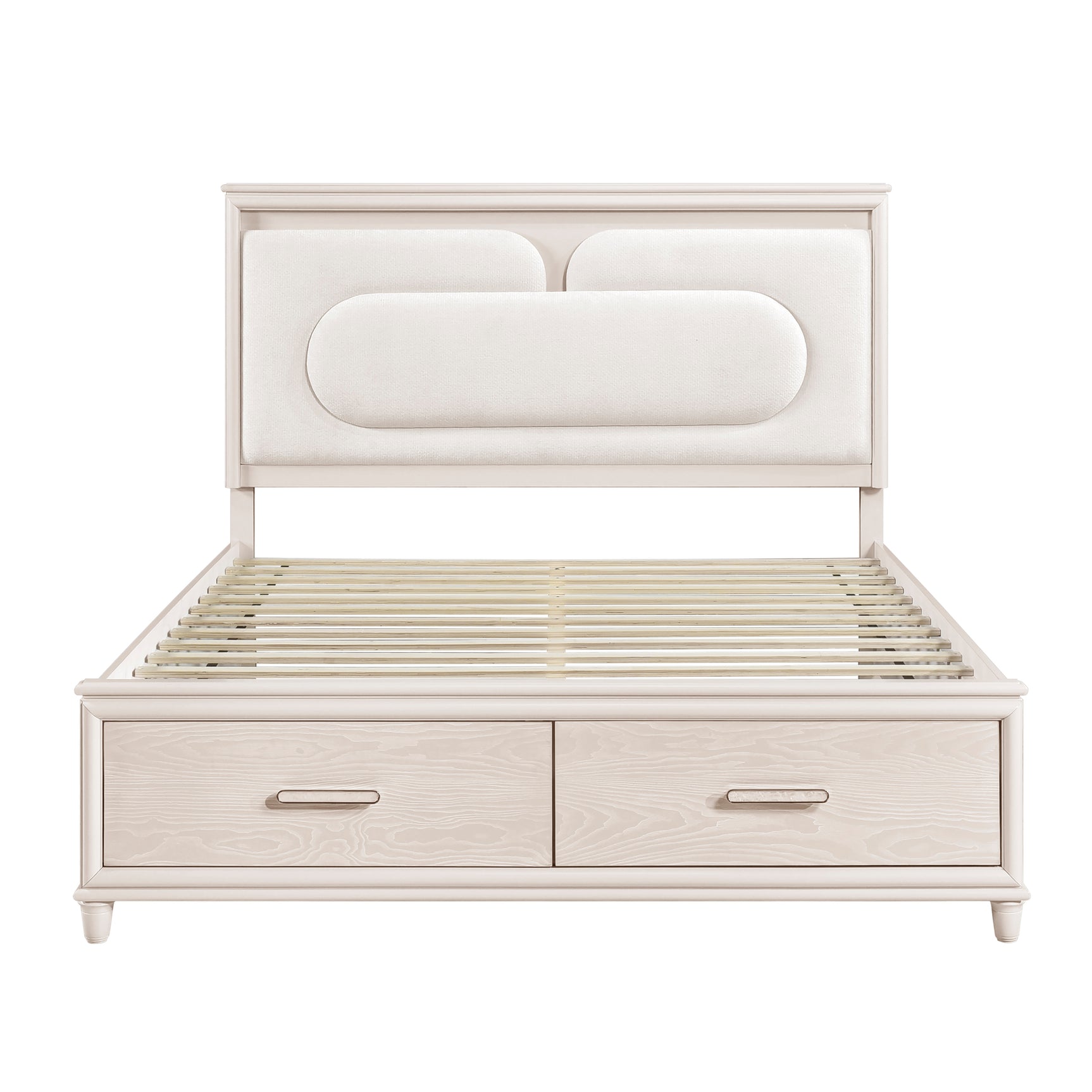 Montrose Beige Eastern King Platform Bed - Ornate Home