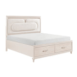 Montrose Beige Eastern King Platform Bed - Ornate Home