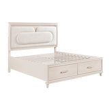 Montrose Beige Eastern King Platform Bed - Ornate Home