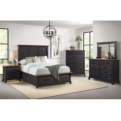 Montrose Espresso/Brown 5-Piece Queen Storage Bedroom Set