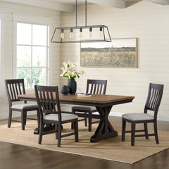 Montrose Espresso/Brown 5-Piece Standard Height Dining Set - Ornate Home