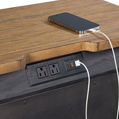 Montrose Espresso/Brown Nightstand with Charger & Sensor Light - Ornate Home