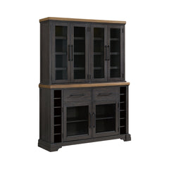 Montrose Espresso/Brown Server and Hutch with LED Light - Ornate Home