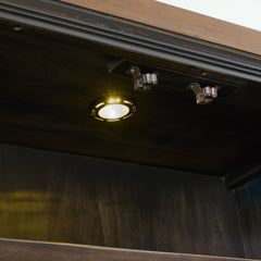 Montrose Espresso/Brown Server and Hutch with LED Light - Ornate Home