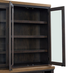 Montrose Espresso/Brown Server and Hutch with LED Light - Ornate Home