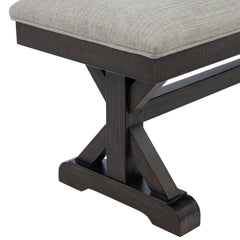 Montrose Espresso/Light Grey Dining Bench - Ornate Home