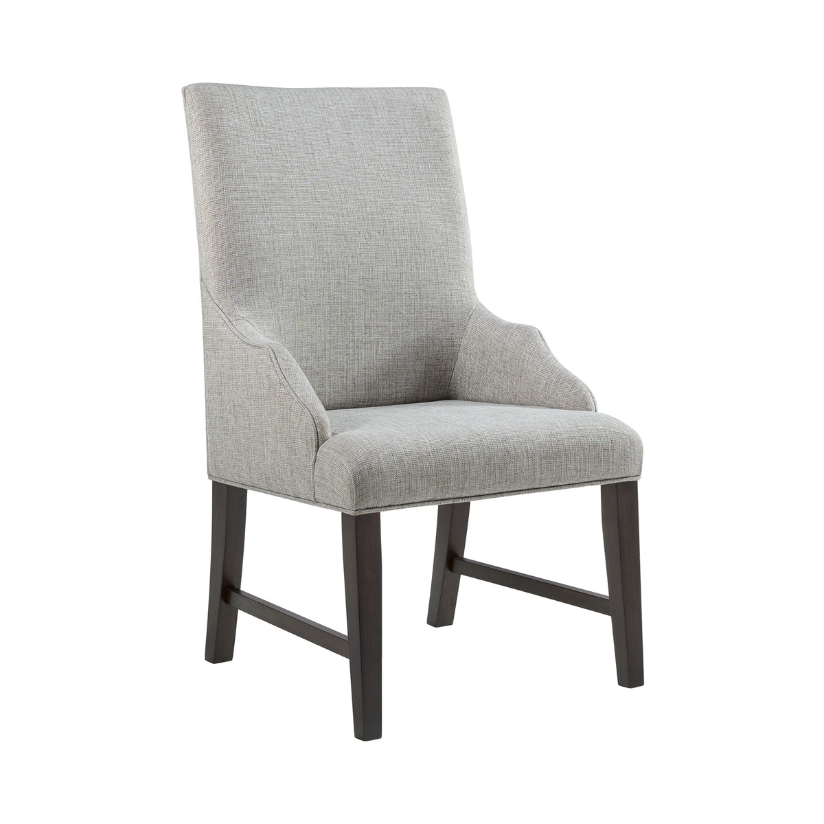 Montrose Espresso/Light Grey Dining Host Chair (Set of 2) - Ornate Home