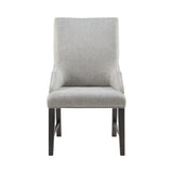 Montrose Espresso/Light Grey Dining Host Chair (Set of 2) - Ornate Home