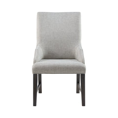 Montrose Espresso/Light Grey Dining Host Chair (Set of 2) - Ornate Home