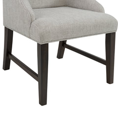 Montrose Espresso/Light Grey Dining Host Chair (Set of 2) - Ornate Home