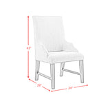 Montrose Espresso/Light Grey Dining Host Chair (Set of 2) - Ornate Home