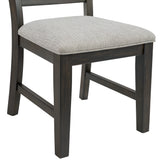 Montrose Espresso/Light Grey Dining Side Chair (Set of 2) - Ornate Home