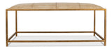 Montvale Beige Coffee Table/Bench - Ornate Home