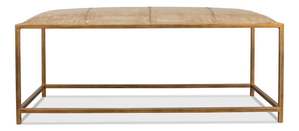 Montvale Beige Coffee Table/Bench - Ornate Home