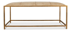 Montvale Beige Coffee Table/Bench - Ornate Home