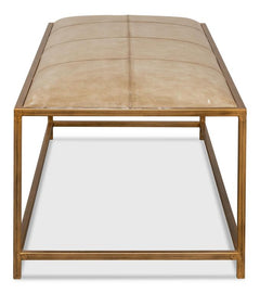 Montvale Beige Coffee Table/Bench - Ornate Home