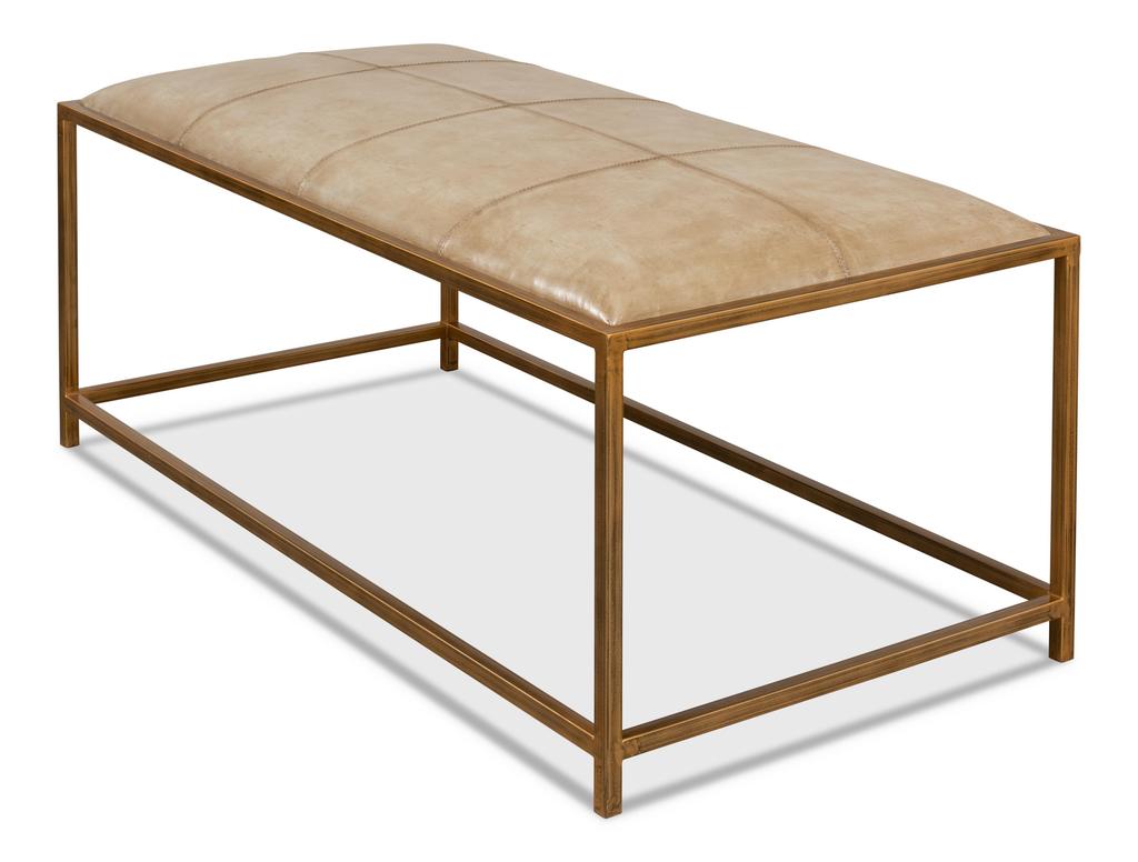 Montvale Beige Coffee Table/Bench - Ornate Home