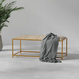 Montvale Beige Coffee Table/Bench - Ornate Home