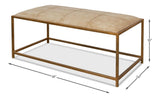 Montvale Beige Coffee Table/Bench - Ornate Home