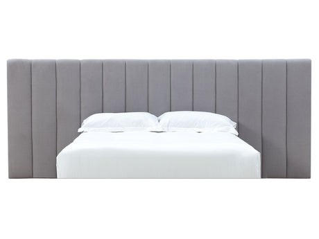 Monty Gray California King Channeled Wall Bed Headboard Only - Ornate Home