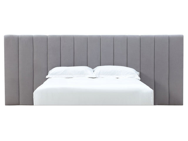 Monty Gray Queen Channeled Wall Bed Headboard Only - Ornate Home