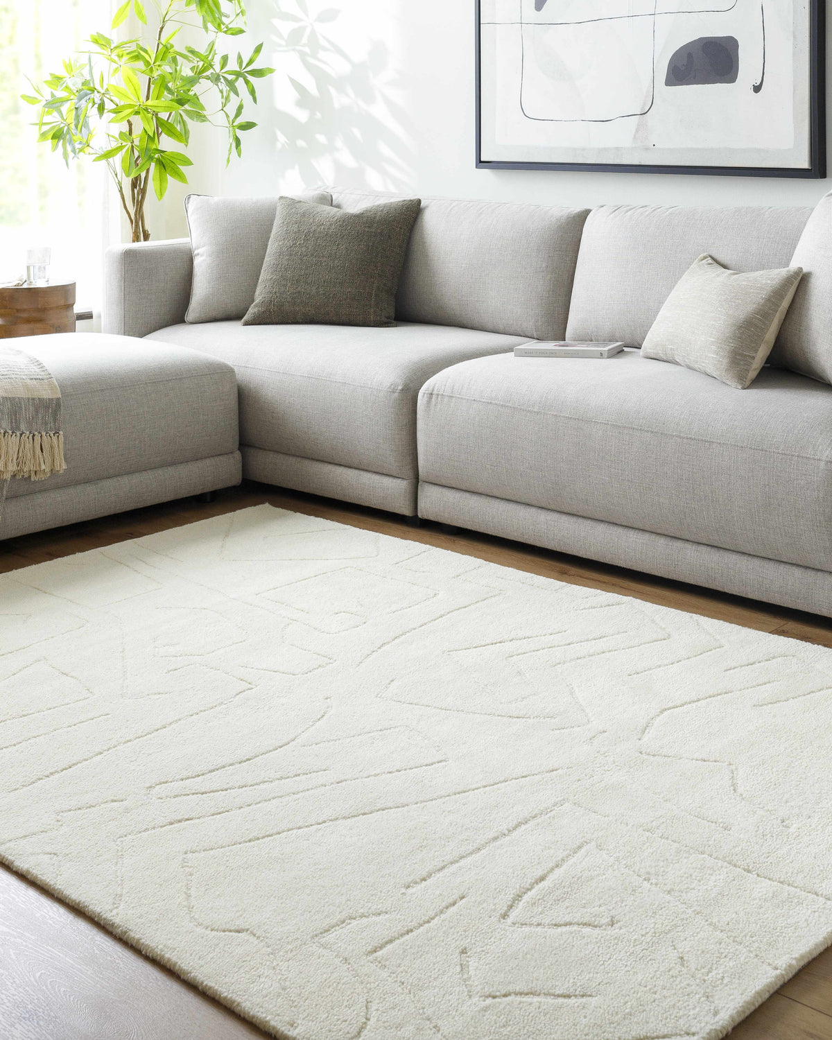 Mony Ivory Area Rug - Clearance - Ornate Home