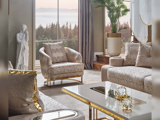 Monza Cream Chair - Ornate Home