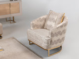 Monza Cream Chair - Ornate Home