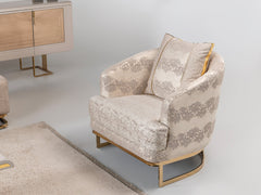 Monza Cream Chair - Ornate Home