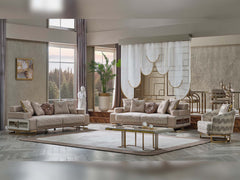 Monza Cream Convertible Sofa - Ornate Home
