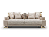Monza Cream Convertible Sofa - Ornate Home