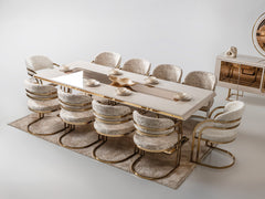 Monza Cream Dining Table - Ornate Home