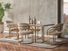 Monza Cream Dining Table - Ornate Home
