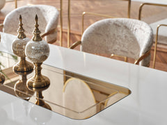 Monza Cream Dining Table - Ornate Home