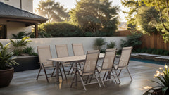 Monza Gun Metal/Gray Adjustable Chairs (Set of 2) - Ornate Home