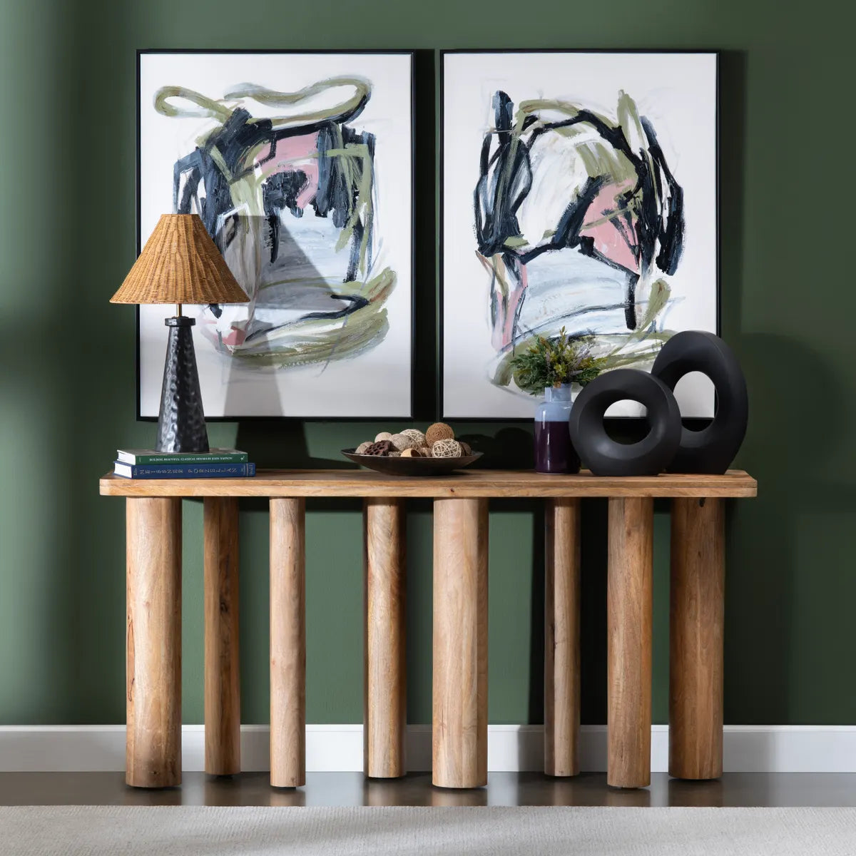 Moody Hues Green/Black Canvas