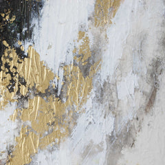 Moon Landing Multicolor Hand Painted Abstract Art - Ornate Home