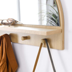 Moonbeam Oak Arched Mirror - Ornate Home
