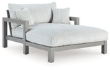 Moonlight View Gray-Outdoor Chaise Lounge with Cushion - Ornate Home