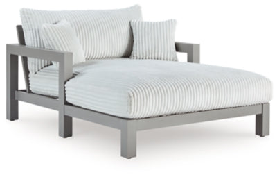 Moonlight View Gray-Outdoor Chaise Lounge with Cushion - Ornate Home