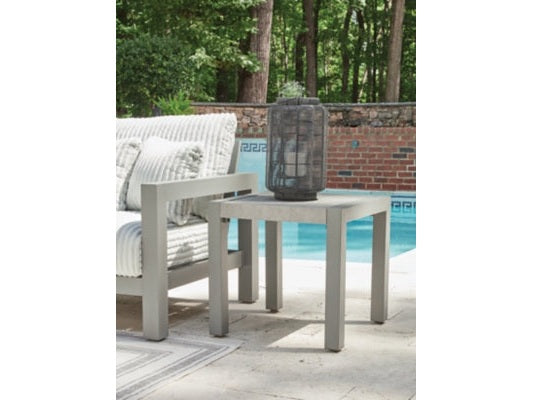 Moonlight View Gray-Outdoor End Table - Ornate Home