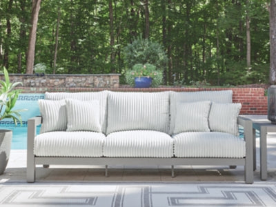 Moonlight View Gray-Outdoor Sofa with Cushion - Ornate Home