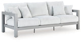 Moonlight View Gray-Outdoor Sofa with Cushion - Ornate Home