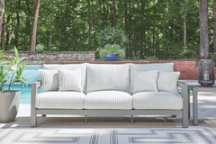 Moonlight View Gray-Outdoor Sofa with Cushion - Ornate Home