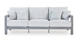 Moonlight View Gray-Outdoor Sofa with Cushion - Ornate Home