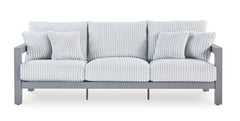 Moonlight View Gray-Outdoor Sofa with Cushion - Ornate Home